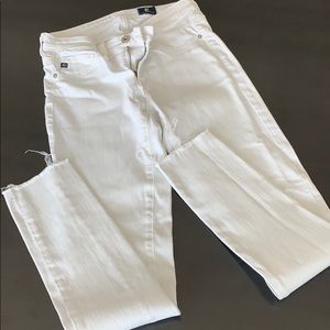 AG denim white jeans, Legging Ankle size 24R